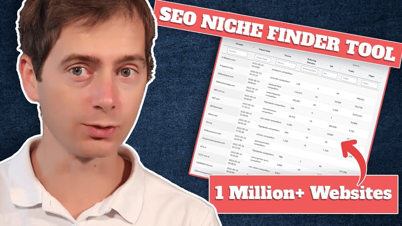 SEO Niche Finder Tool - Find low DR, high traffic sites in 30 seconds