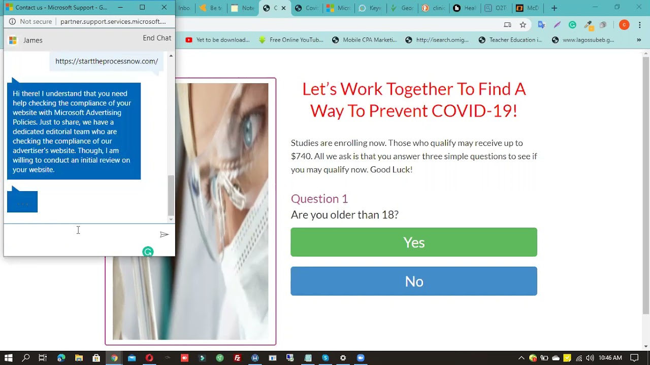 Chapter 7 | Contacting the Bing Ads Support for Landing Page Compliance