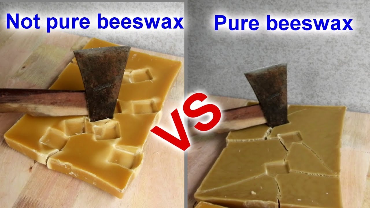 How to identify 100% pure beeswax and not pure beeswax