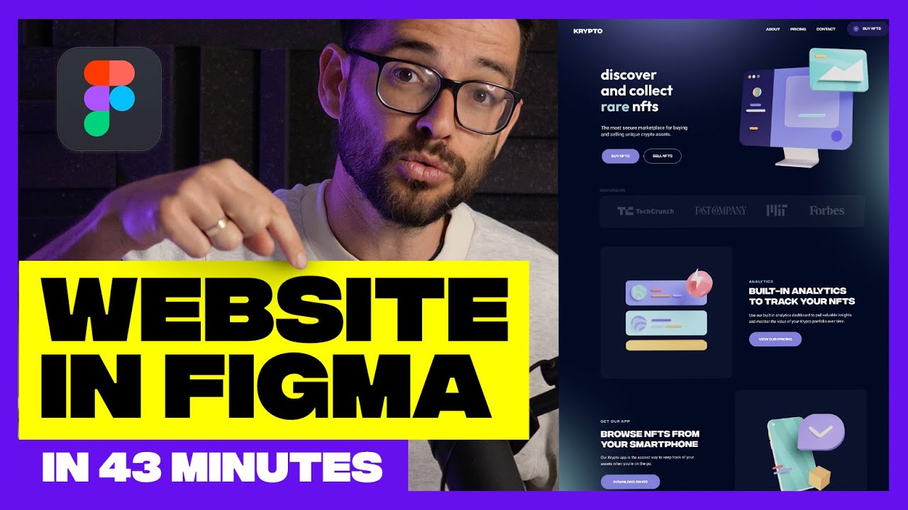 Figma tutorial for Beginners: Complete Website from Start to Finish