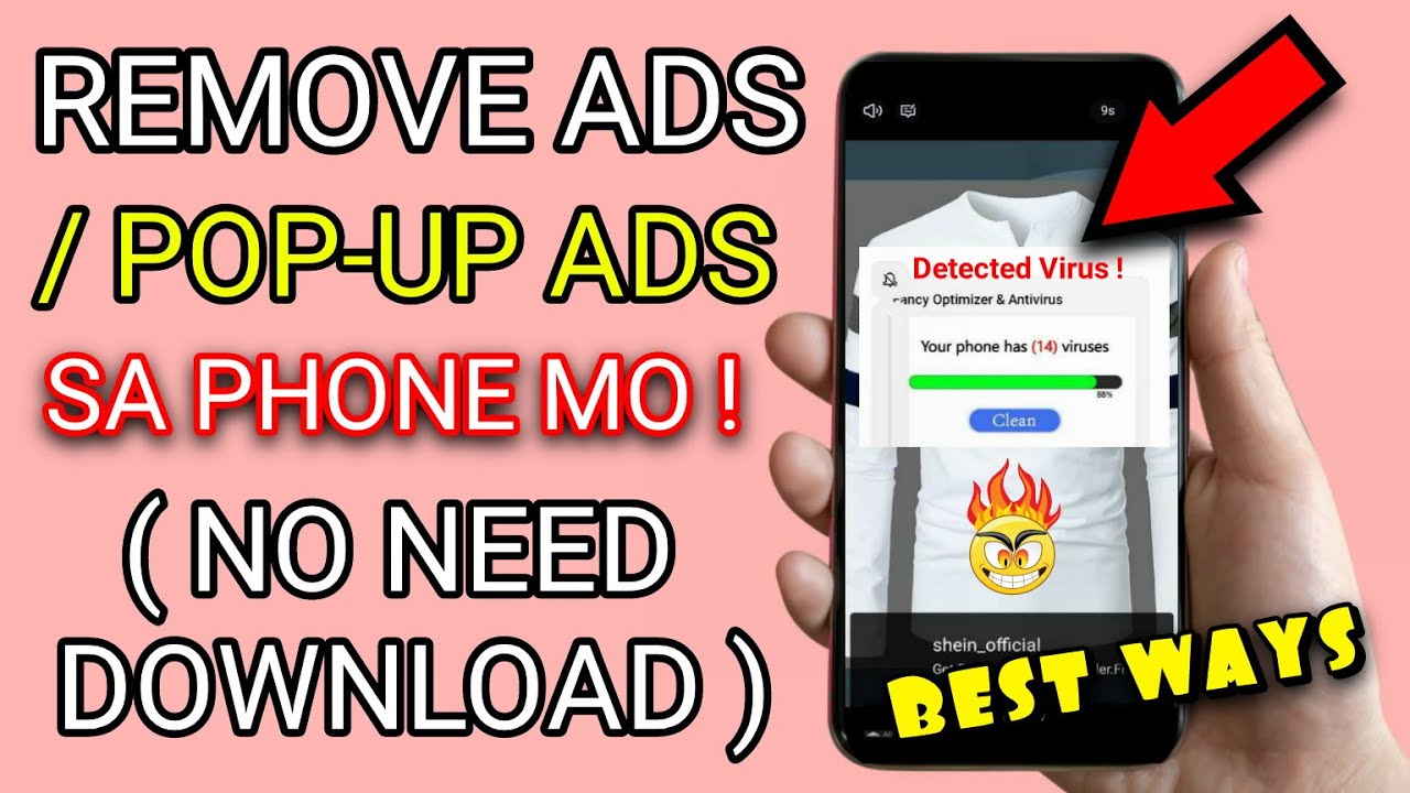 HOW TO REMOVE VIRUS ADS ON ANDROID? 2023 | PAANO MATANGGAL ANG VIRUS SA CELLPHONE? 2023
