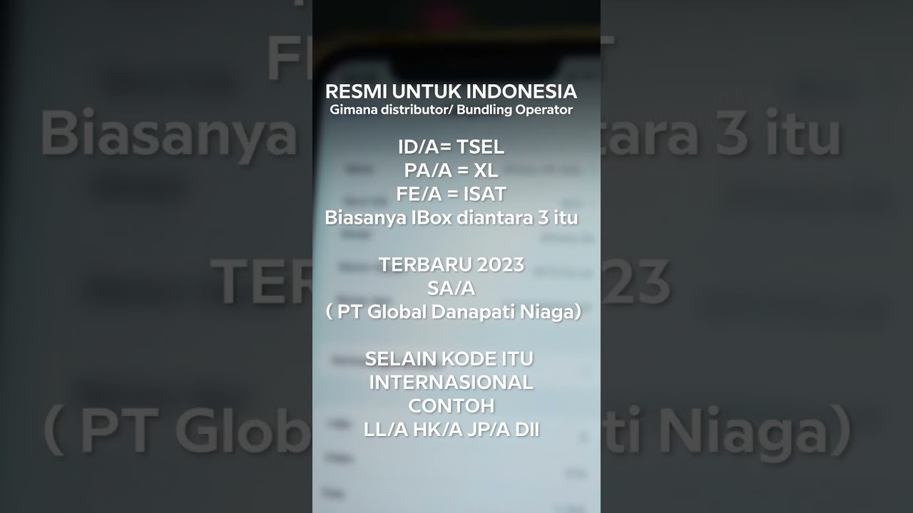 Cara Bedain IPhone IBox/ Resmi & IPhone INTER - Kode ibox PA/A, ID/A, FE/A SA/A