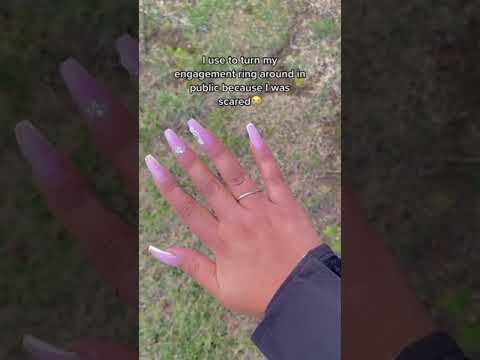I used to wear my engagement ring in public this way because I'm scared..
