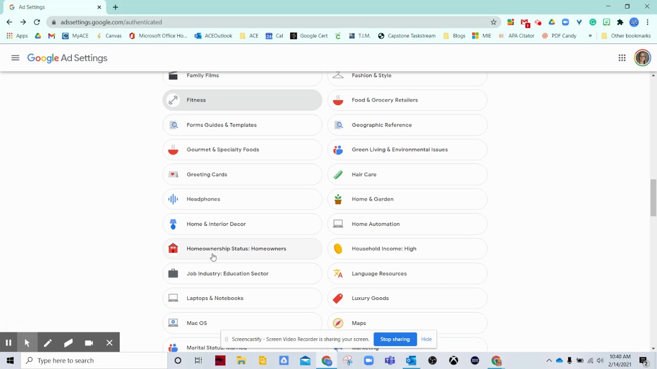 adssettings.google.com tutorial