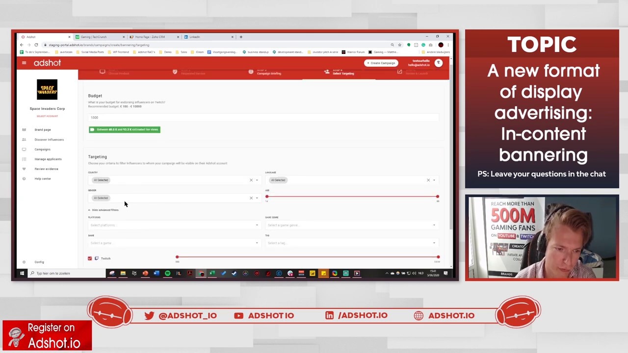Adshot | Bannering Campaigns | Live Demo