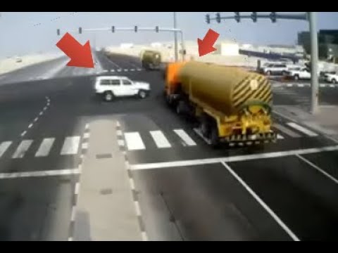QATAR Car Accident CCTV Camra