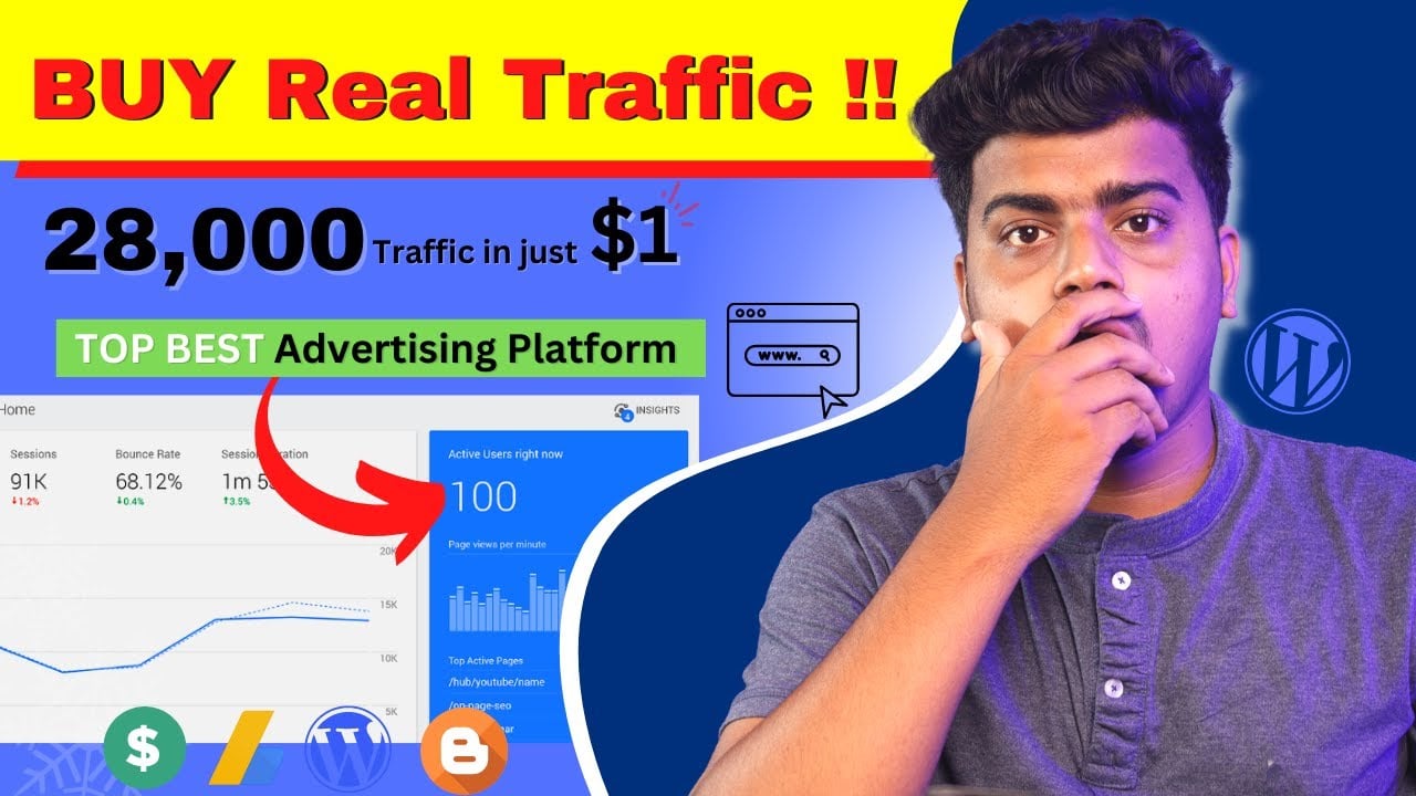 Get Cheap Website Traffic🔥AdSense Arbitrage | Make Money Online with Paid Traffic | Best Ad Network