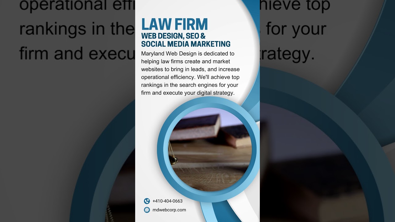 Law Firm Web Design and Social Media Marketing in Maryland