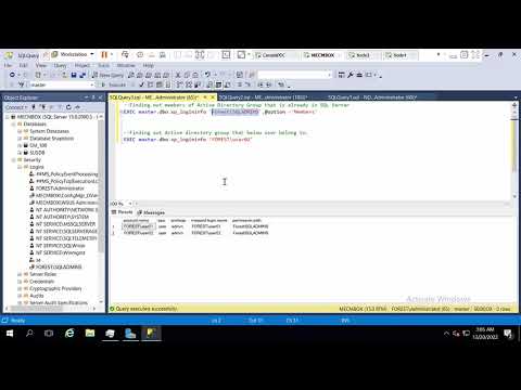 How to get AD group members list in SQL Server?