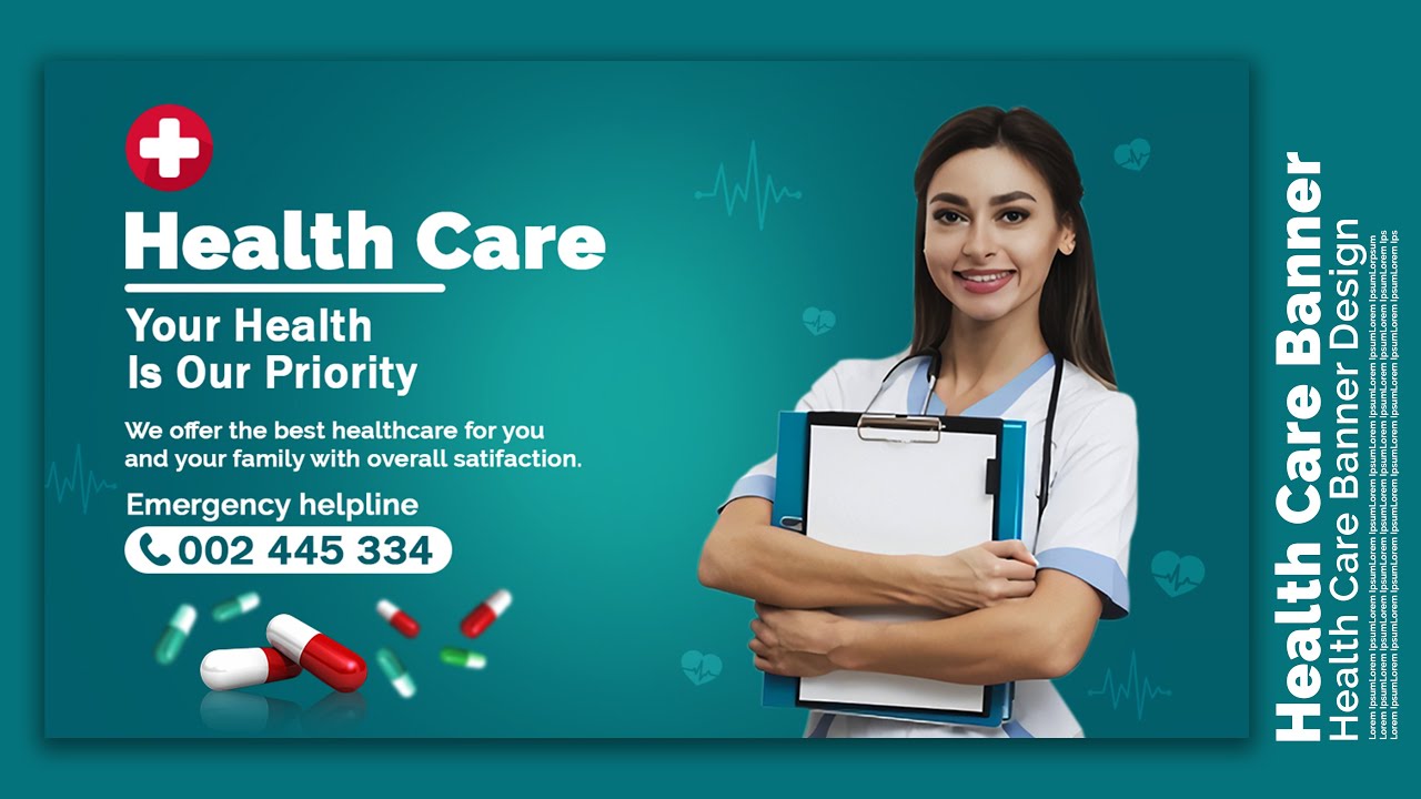 How to Create a Health Care Banner Design in Photoshop