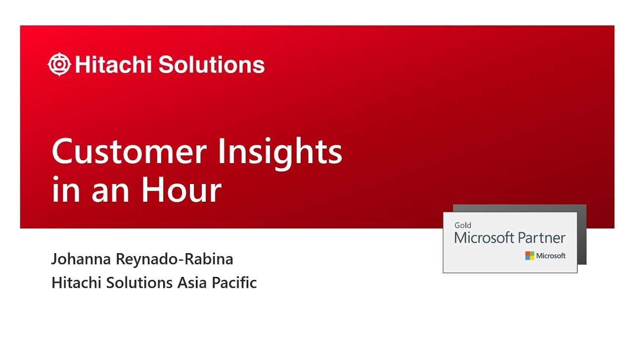 Customer Insights in an Hour Webinar