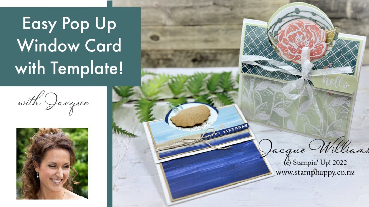 Easy Pop Up Window Card with Template!