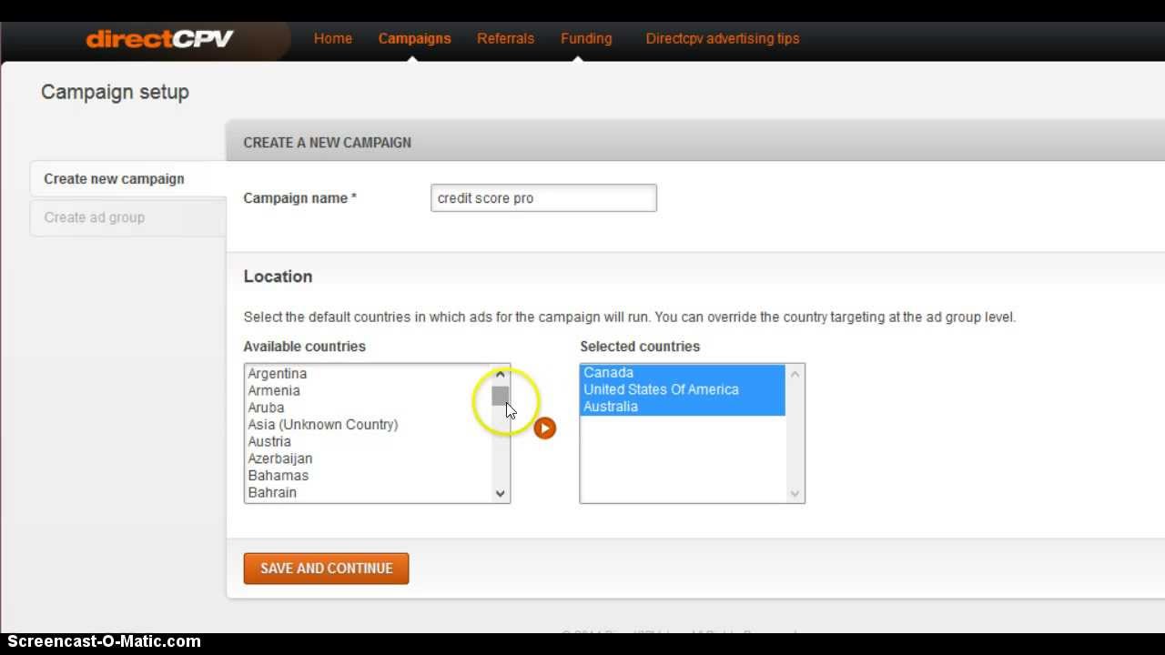 How To Setup An Ad On Direct CPV Targeting URLs