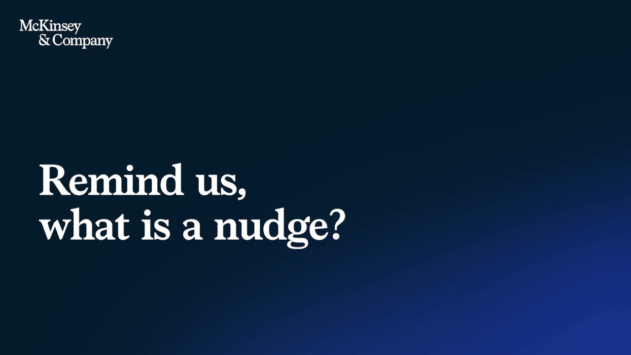 Cass Sunstein and Richard Thaler explain "nudges," and their impact on business and society