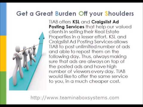 Team In A Box KSL and Craigslist Ads Posting Services