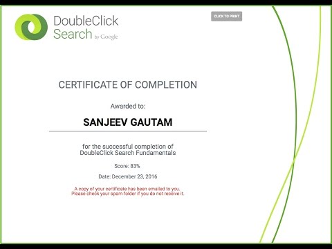 DoubleClick Search Certification Exam