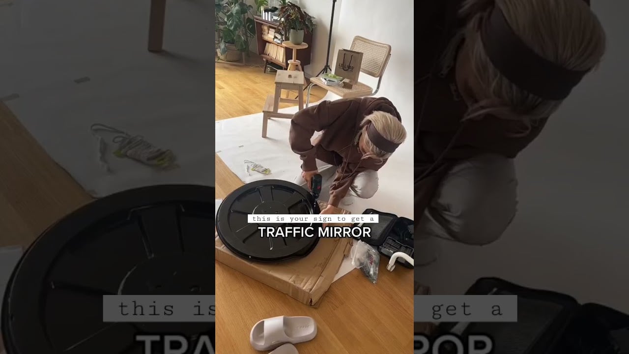 let’s set up my traffic mirror together 🥹🪩 love it!!