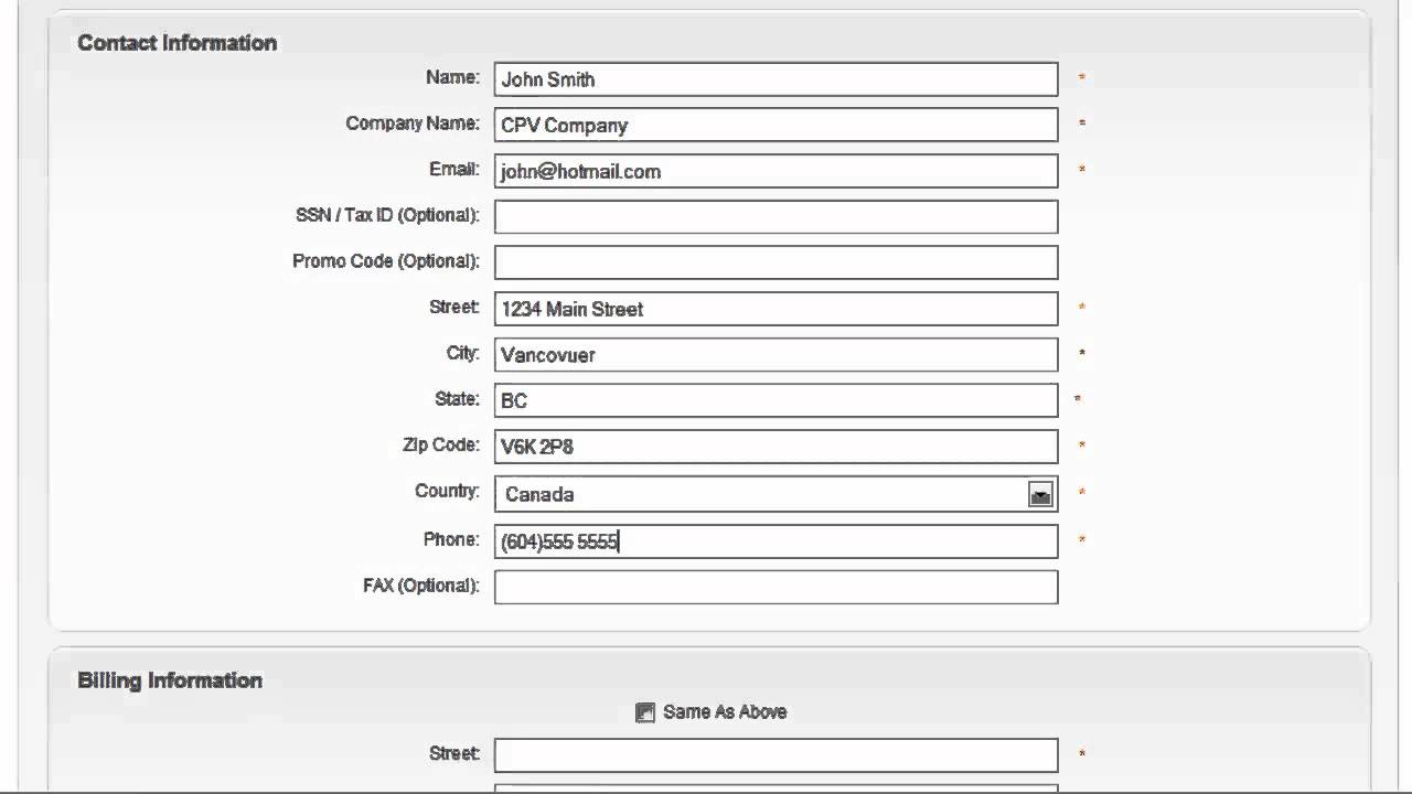 How to sign up as an advertiser with DirectCPV.com
