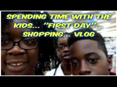 '''SHOPPING WITH THE KIDS''' !!! FIRST DAY OF SCHOOL ???.. TRAFFIC..VLOG !!!