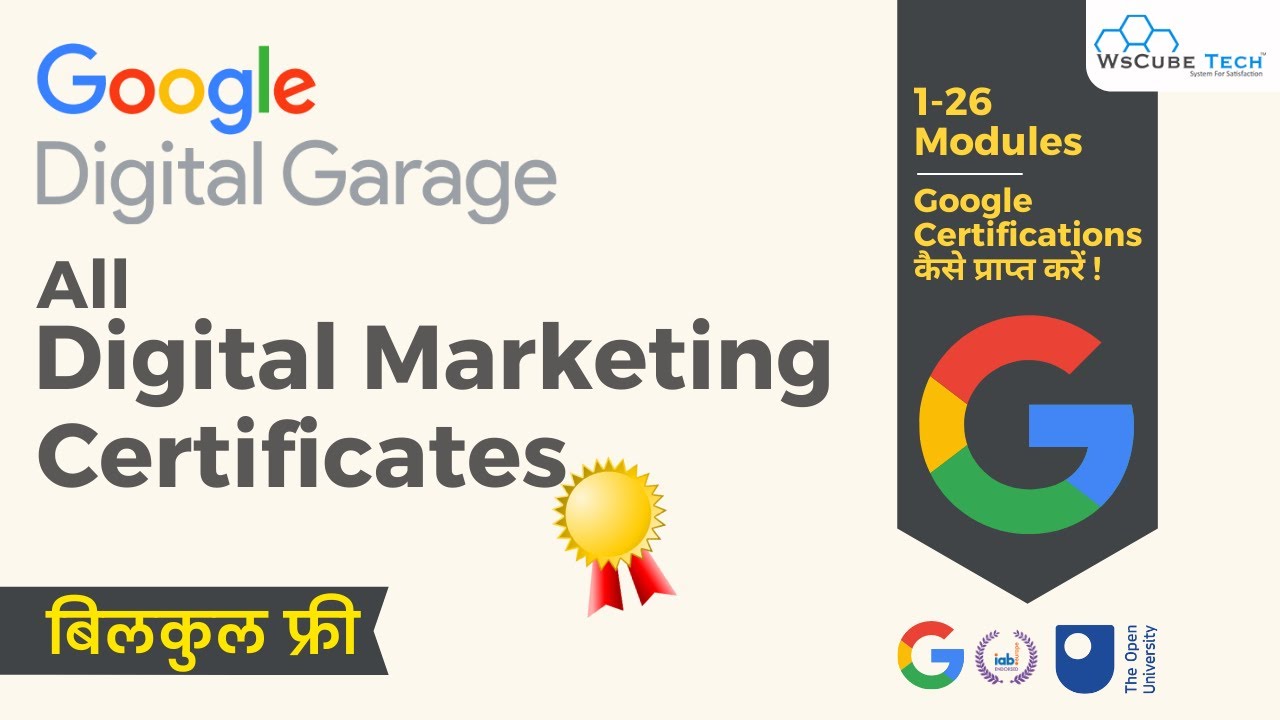 Free Certificate: All Digital Marketing Related Google Certificates - Latest Certificates