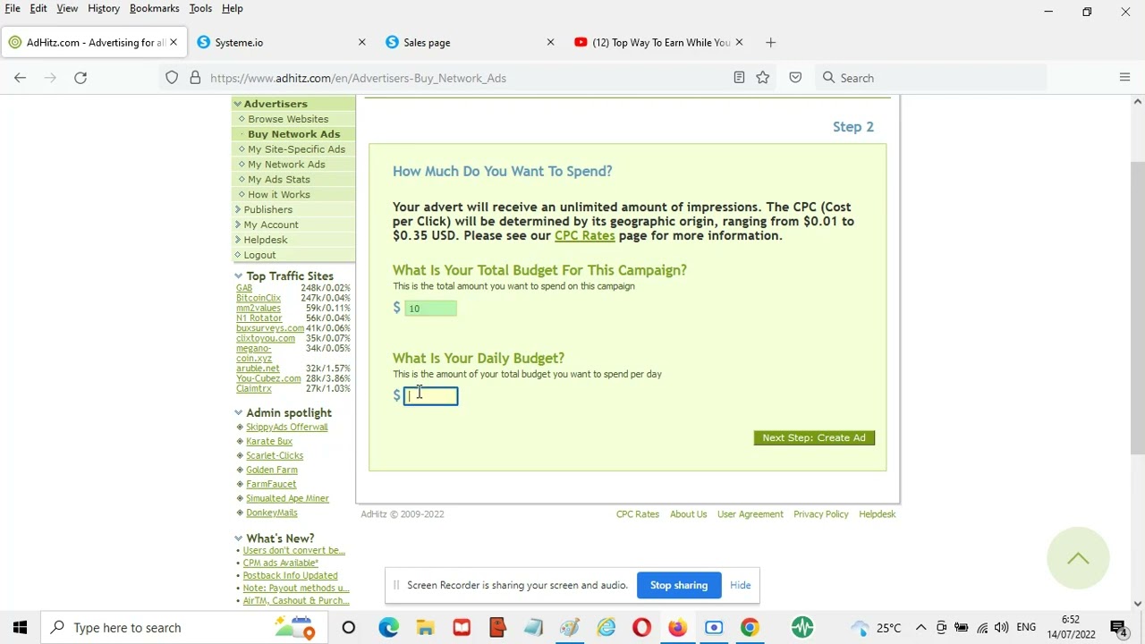 How to setup ads with adhitz