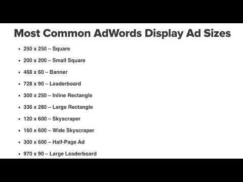 What are the banner for Google Display Ads?