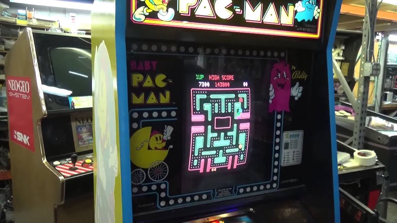 #772 Bally Midway BABY PACMAN combination Pinball & Arcade Video Game! TNT Amusements
