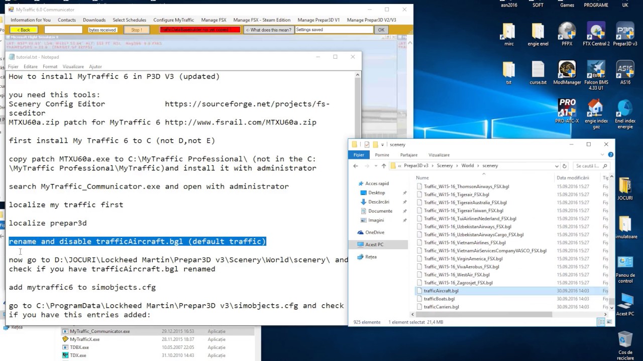 How to install My Traffic 6 on P3D V3 (updated)