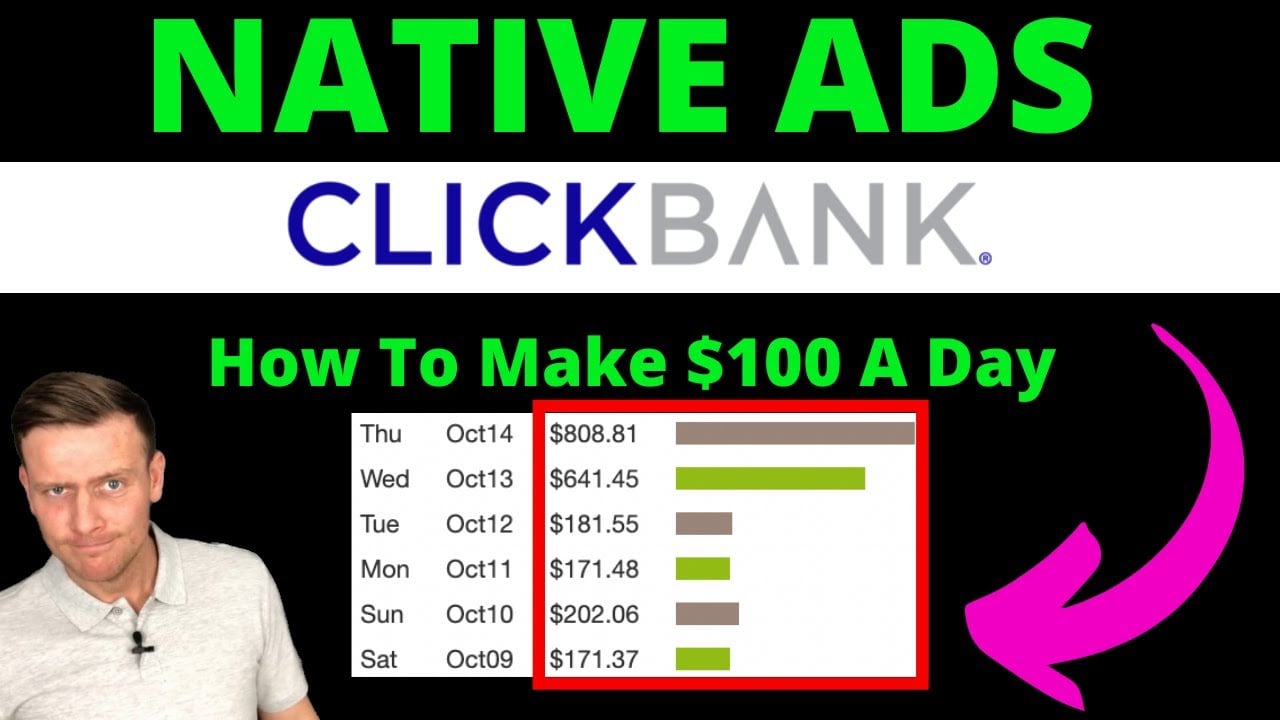 NATIVE ADS!! How To Make A $100 A Day With Clickadilla