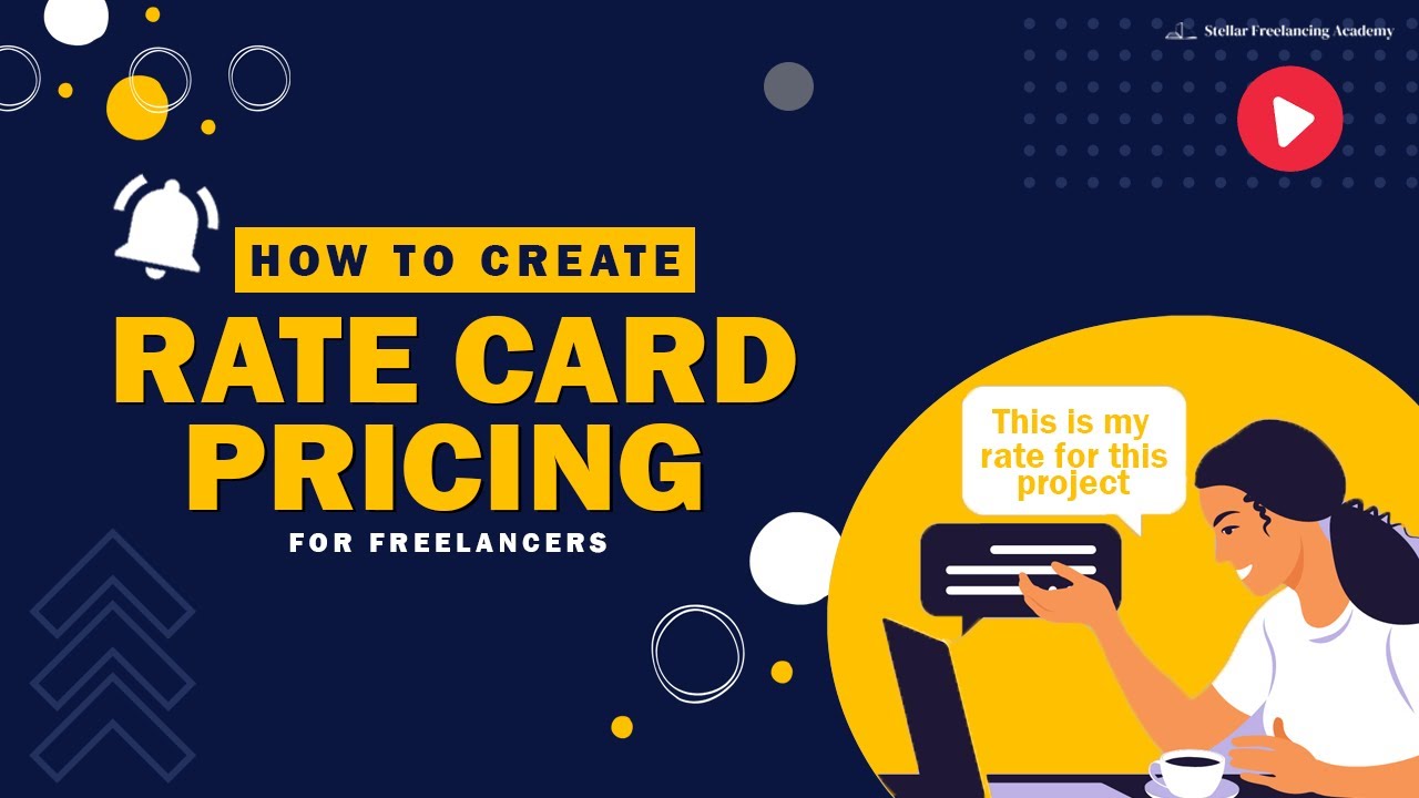 How to create a rate card/pricing for freelance projects
