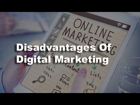 Disadvantages of Digital Marketing/ pros of digital marketing...