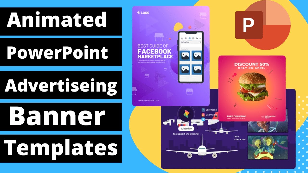 How to create Animated Advertising banners in powerpoint | Sales banner in powerpoint |