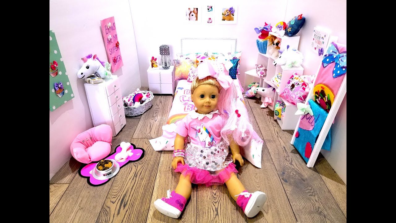 DIY JOJO SIWA'S BEDROOM ACCESSORIES AND DECORATIONS for AG DOLL