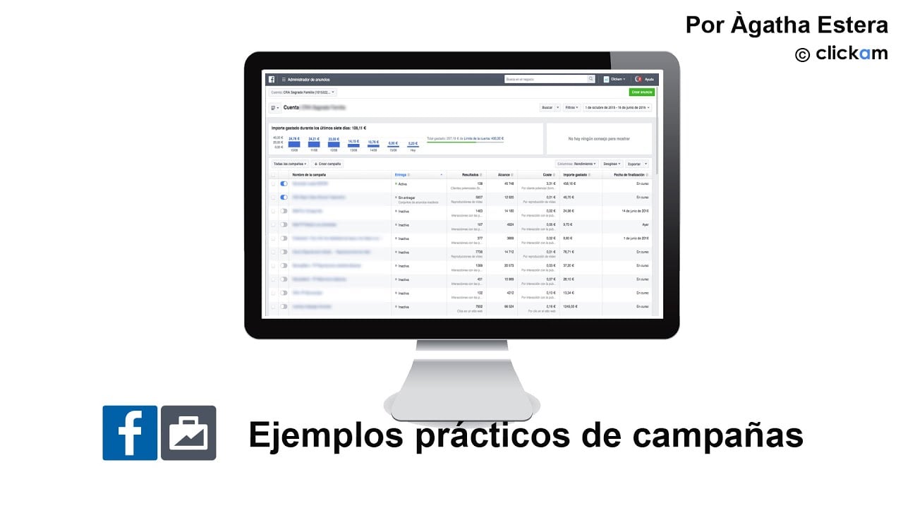Facebook Ads : ejemplos de campañas
