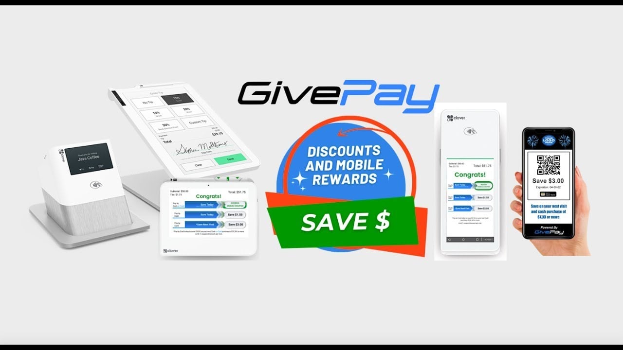 How to offset your Credit Card fees and Increase Traffic - GivePay Discounts and Mobile Rewards
