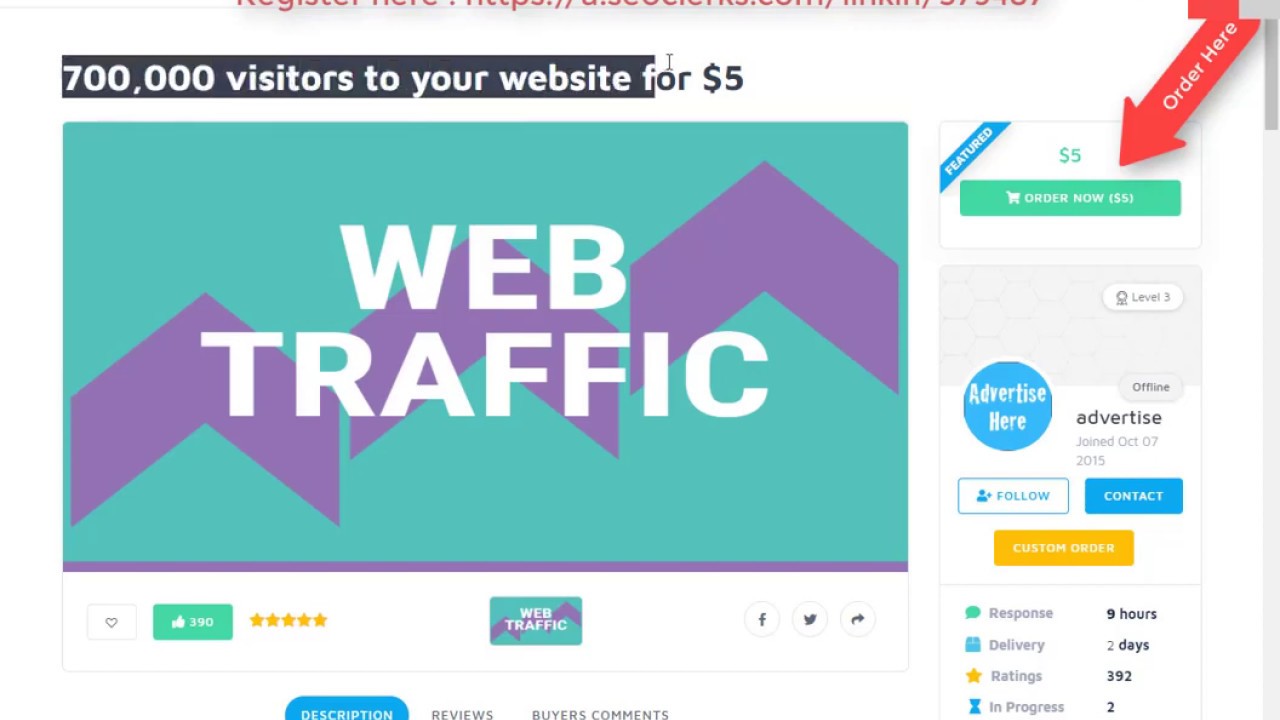 Buy 700,000 Visitors to your website On SEOClerks Website Traffic