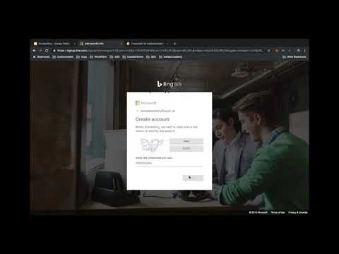 Creating Bing Ads Account