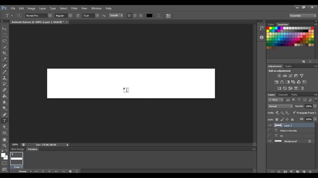 Photoshop | How to create an animated banner using Photoshop CS6