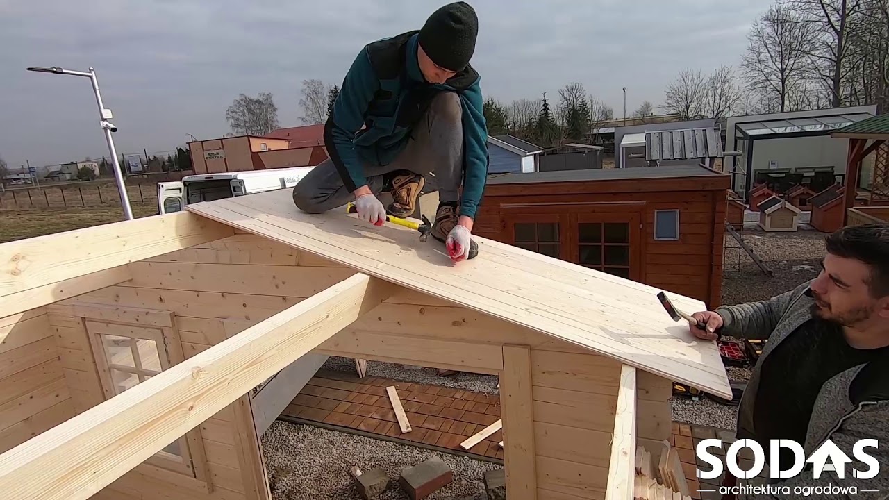Szczegółowy montaż domku drewnianego 3,5x3,0m (Instrukcja montażu)