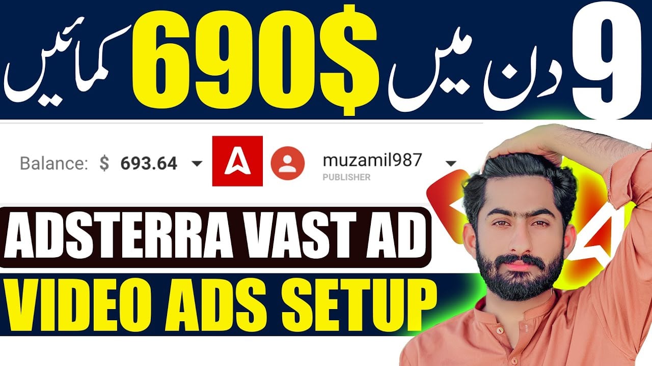 Adsterra High CPM Earning Trick | How to Setup Adsterra Vast Ads/Video ads on Blogger