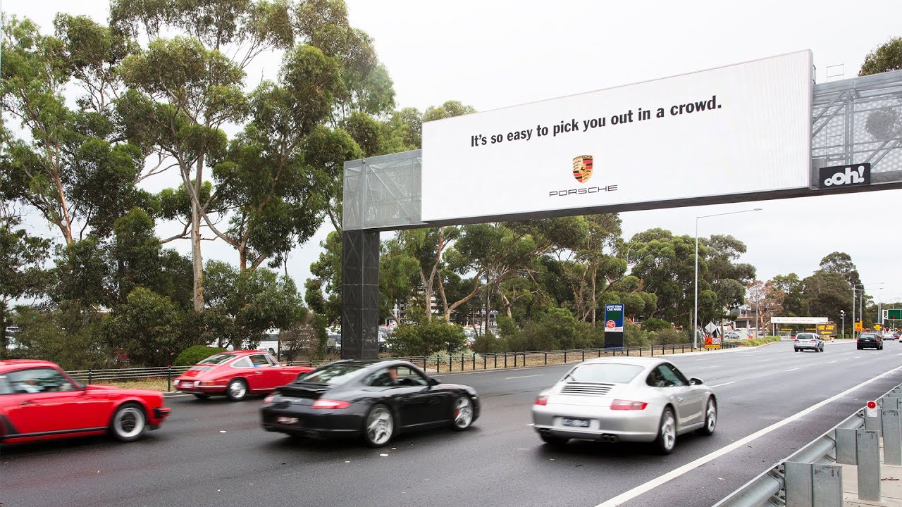 Porsche Car Recognition Billboard Campaign - oOh! Media