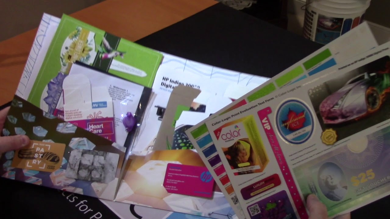 HP Indigo 30000 – Sample Kit and Business Card