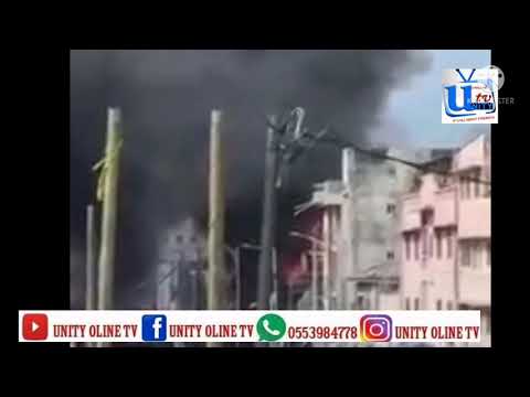 Eeeii ANOTHER FIRE OUTBREAK INSIDE MAKOLA MARKET ACCRA NOW.