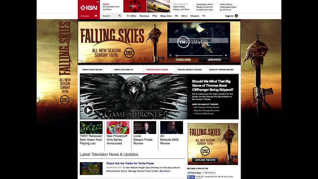 FallingSkies IGN 970x250 Billboard