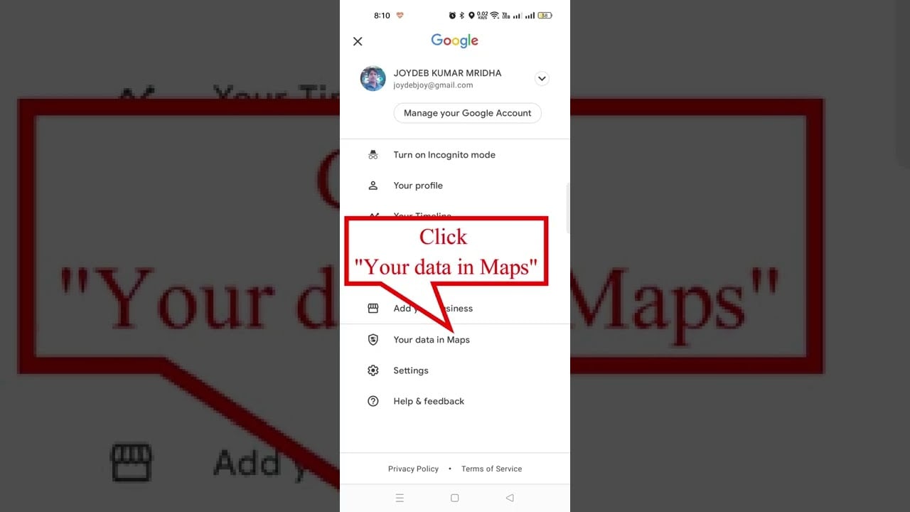 How to check or view Location History in Google Maps with mobile.