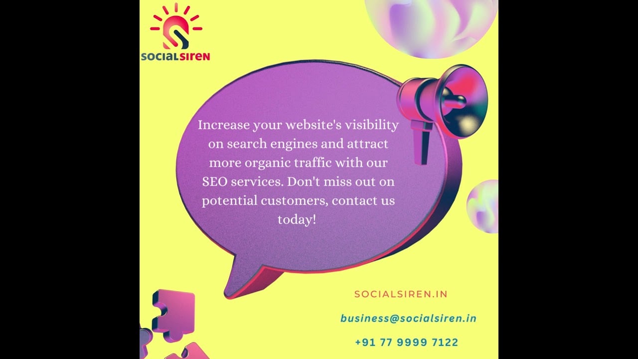 Increase your website's visibility on Search Engines |  Social Siren Digital Marketing Company