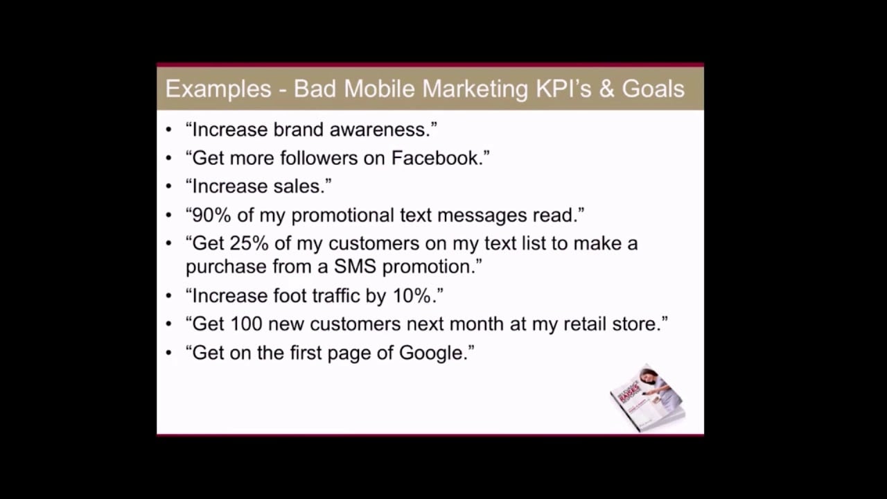Setting the Right KPI's for Your Mobile Marketing Campaigns | Bob Bentz