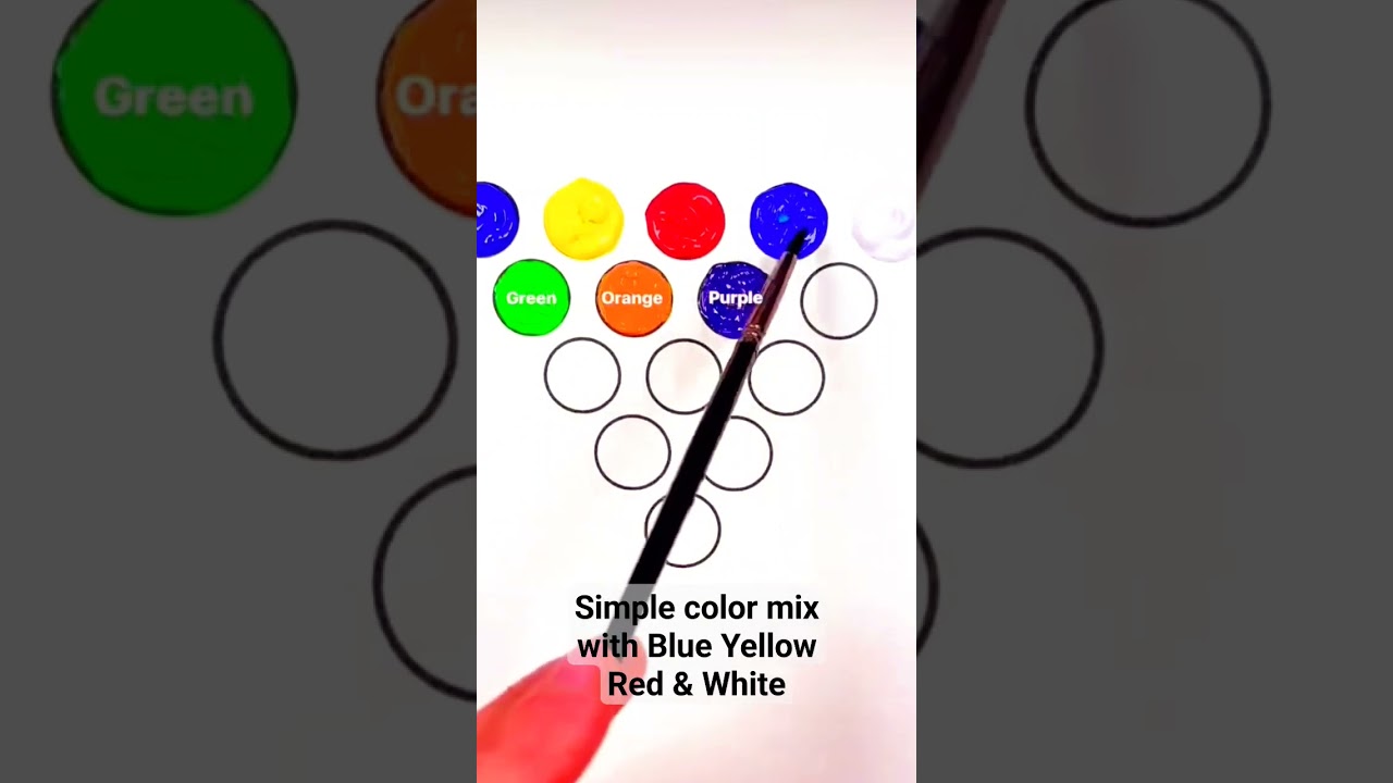Color Palette Mix For Kids. Interesting color pentone diagram example, which easy on explanation