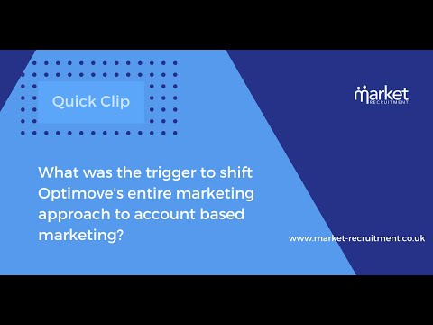 What was the trigger to shift Optimove's entire marketing approach to account based marketing?