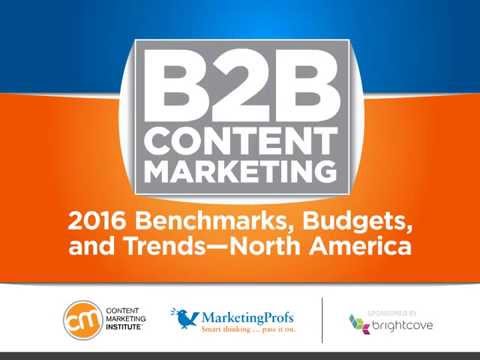 2016 B2B Content Marketing Benchmarks, Budgets and Trends Report